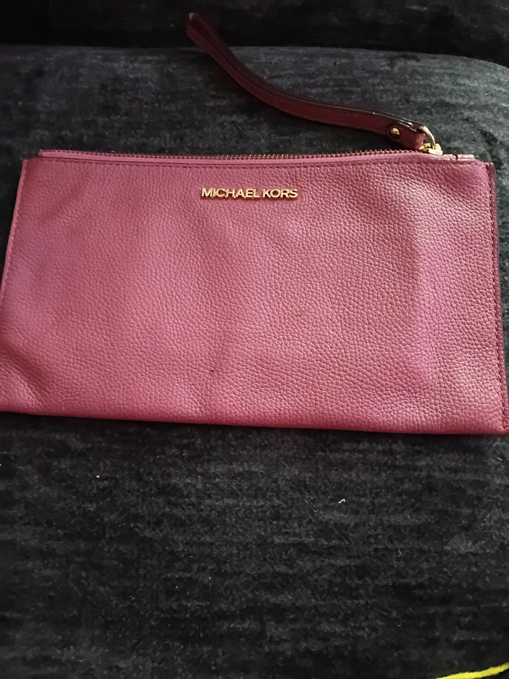 Michael Kors Pink Wristlet Clutch - Pebbled Leather